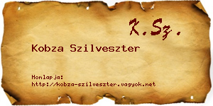 Kobza Szilveszter névjegykártya